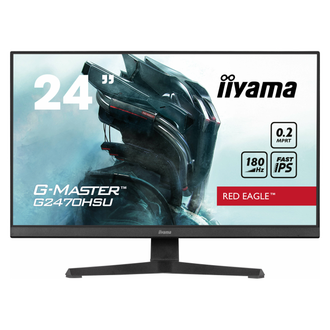 Iiyama G2470hsu B6 iiyama G-MASTER G2470HSU-B6 pantalla para PC 23.8 pulgadas 1920 x 1080 Pixeles Full HD LCD Negro G2470HSU-B6