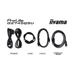 iiyama G-MASTER G2745QSU-B2 pantalla para PC de 27 pulgadas con resolución de 2560 x 1440 Pixeles, Wide Quad HD, color negro. SKU: G2745QSU-B2