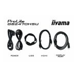 iiyama G-MASTER GB2470HSU-B6, monitor de 23.8 pulgadas, resolución 1920 x 1080 Pixeles, Full HD, LCD, color Negro