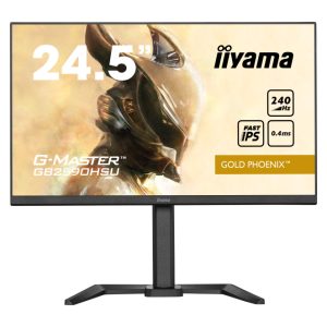 Monitor iiyama G-MASTER GB2590HSU-B5 de 24.5 pulgadas, resolución 1920 x 1080 Pixeles, Full HD LCD en color negro, con SKU GB2590HSU-B5