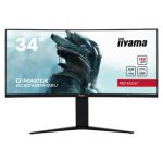 Monitor iiyama G-MASTER GCB3480WQSU-B1 de 34 pulgadas con resolución 3440 x 1440 Pixeles UltraWide Quad HD LCD en color negro, ideal para trabajo y juego