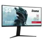 Monitor iiyama G-MASTER GCB3480WQSU-B1 de 34 pulgadas con resolución 3440 x 1440 Pixeles UltraWide Quad HD LCD en color negro, ideal para trabajo y juego