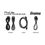 iiyama LH3275HS-B1AG pantalla de señalización digital plana de 32 pulgadas, LCD, 500 cd/m², Full HD, negro, con procesador Android 11 para uso 24/7.