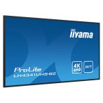 Pantalla de señalización iiyama LH4341UHS-B2 de 108 cm (42.5 pulgadas) LCD, 500 cd/m², 4K Ultra HD, con procesador incorporado y Android 8.0
