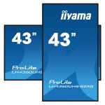 iiyama LH4360UHS-B2AG, pantalla de señalización digital de 42.5 pulgadas con resolución 4K Ultra HD, LED, WiFi, brillo de 500 cd/m² y procesador Android 11, categoría señalización y cartelería