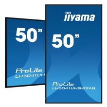 iiyama LH5041UHS-B2AG pantalla de señalización de 50 pulgadas, resolución 4K Ultra HD, brillo de 500 cd/m², color negro, adecuada para uso 24/7
