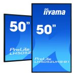 iiyama LH5052UHS-B1 pantalla de señalización de 49.5 pulgadas, 500 cd/m² brillo, 4K Ultra HD, color negro, con procesador incorporado Android 8.0, SKU LH5052UHS-B1