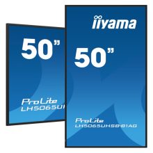 iiyama LH5065UHSB-B1AG pantalla de señalización digital de 49.5 pulgadas con LCD, Wifi, 4K Ultra HD, brillo de 800 cd/m², procesador Android 11, uso 24/7