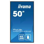 Pantalla de señalización iiyama LH5075UHS-B1AG de 49.5 pulgadas, LCD, 4K Ultra HD, 500 cd/m², procesador Android 11, color negro, uso 24/7