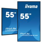 iiyama LH5560UHS-B1AG pantalla de señalización, 139.7 cm (55 pulgadas) LED con conectividad WiFi, 500 cd/m² de brillo, 4K Ultra HD resolución, color negro, procesador incorporado Android 11, SKU LH5560UHS-B1AG