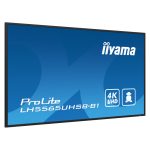 iiyama LH5565UHSB-B1 pantalla de señalización, 138.7 cm (54.6 pulgadas) LED, 800 cd/m², 4K Ultra HD, Wifi, negro, procesador incorporado Android 11, 24/7