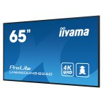 Pantalla de señalización digital Iiyama de 65 pulgadas, LED, 4K Ultra HD, procesador Android, SKU LH6560UHS-B2AG