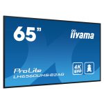 Pantalla de señalización digital Iiyama de 65 pulgadas, LED, 4K Ultra HD, procesador Android, SKU LH6560UHS-B2AG