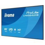 iiyama LH6564UHS-B1AG pantalla de señalización digital plana de 65 pulgadas con Wifi, 500 cd/m² de brillo, resolución 4K Ultra HD y sistema Android para uso 24/7