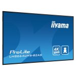 iiyama LH8664UHS-B2AG, pantalla plana de señalización digital de 86 pulgadas, resolución 4K Ultra HD, brillo de 500 cd/m², color negro, procesador Android y funcionamiento 24/7.
