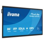 Pantalla táctil iiyama PROLITE TE8614MIS-B2AG de 85.6 pulgadas, 4K Ultra HD, WiFi, 435 cd/m², para señalización digital, procesador Android incorporado