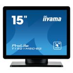 iiyama ProLite T1521MSC-B2 pantalla de 15 pulgadas, resolución XGA de 1024 x 768 pixeles, con tecnología LED, táctil y color negro