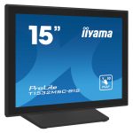 iiyama ProLite T1532MSC-B1S pantalla para PC de 15 pulgadas con resolución 1024 x 768 Pixeles XGA LCD, modelo T1532MSC-B1S, en color negro