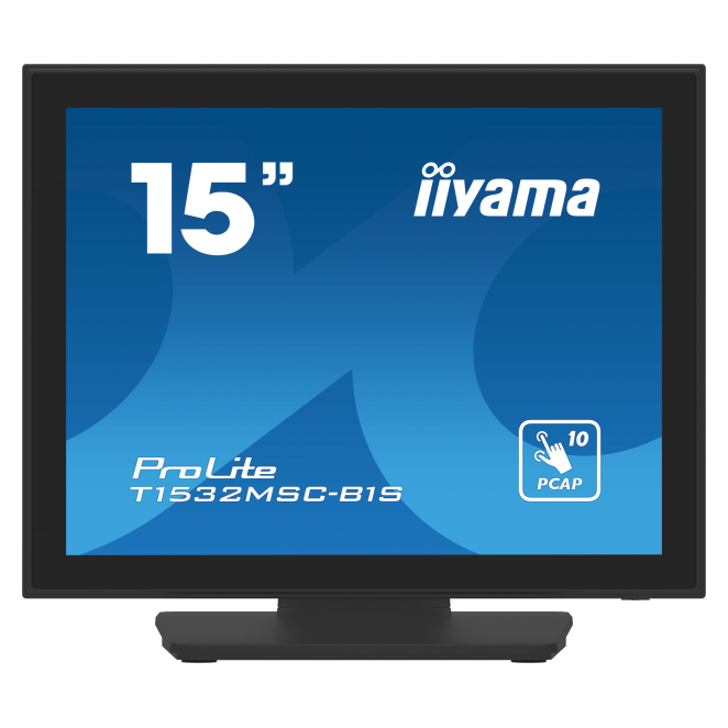 Iiyama T1532msc B1s iiyama ProLite T1532MSC-B1S pantalla para PC de 15 pulgadas con resolución 1024 x 768 Pixeles XGA LCD, modelo T1532MSC-B1S, en color negro
