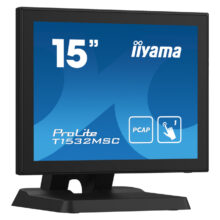 iiyama T1532MSC-B5X monitor POS de 15 pulgadas con resolución de 1024 x 768 pixeles, pantalla táctil SKU T1532MSC-B5X