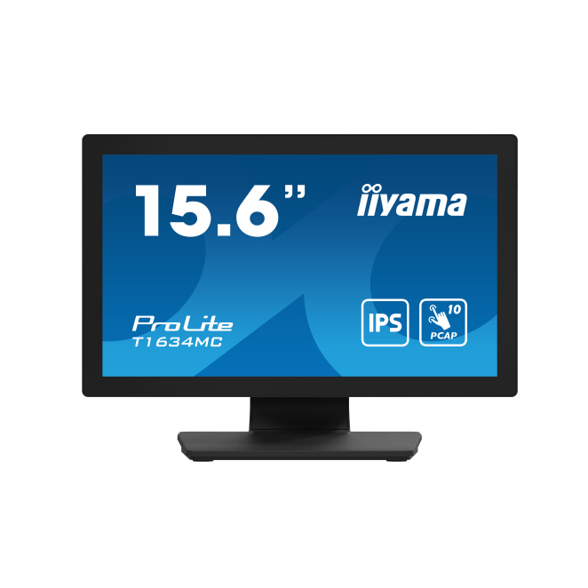 Iiyama T1634mc B1s iiyama ProLite T1634MC-B1S pantalla táctil de 39.6 cm (15.6 pulgadas) con resolución 1920 x 1080 Pixeles Full HD en color negro