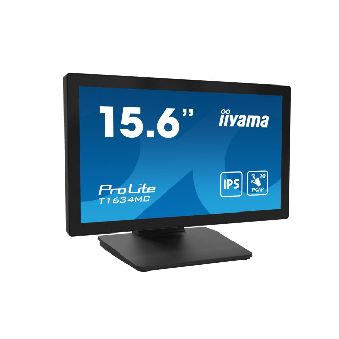 iiyama ProLite T1634MC-B1S pantalla para PC 39,6 cm (15.6″) 1920 x 1080 Pixeles Full HD LED Pantalla táctil Negro 1 iiyama ProLite T1634MC-B1S pantalla táctil Negra