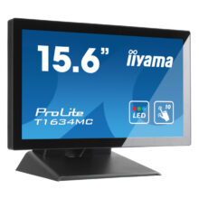 Monitor POS táctil iiyama T1634MC-B5X de 39,6 cm (15,6 pulgadas) con resolución de 1366 x 768 Pixeles. SKU: T1634MC-B5X