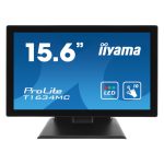 Monitor POS táctil iiyama T1634MC-B5X de 39,6 cm (15,6 pulgadas) con resolución de 1366 x 768 Pixeles. SKU: T1634MC-B5X