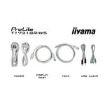 Monitor táctil iiyama T1731SR-W5 de 17 pulgadas con resolución 1280 x 1024, ideal para puntos de venta