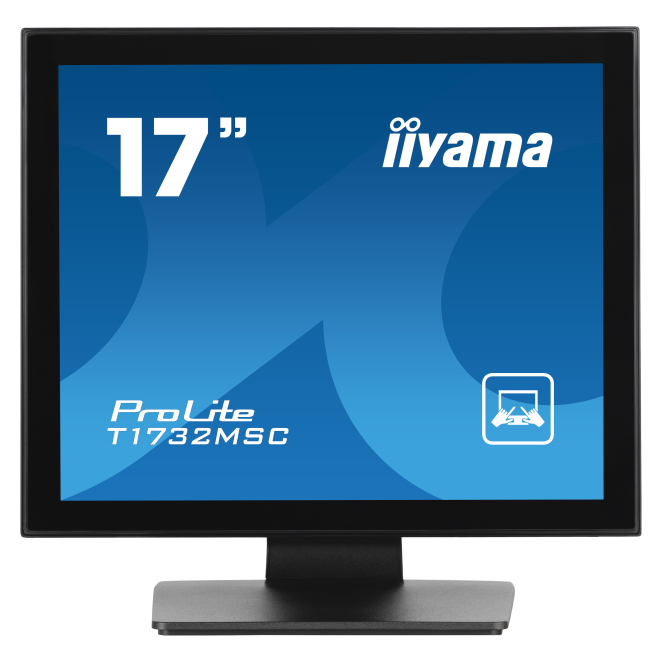 Iiyama T1732msc B1s iiyama ProLite pantalla para PC de 43,2 cm (17 pulgadas) con resolución de 1280 x 1024 Pixeles LED y pantalla táctil en color Negro, T1732MSC-B1S
