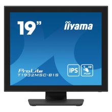 iiyama ProLite T1932MSC-B1S, pantalla táctil LED de 19 pulgadas, resolución 1280 x 1024 Pixeles, Full HD, color negro, T1932MSC-B1S