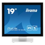 iiyama ProLite T1932MSC-W1SAG pantalla táctil de 48.3 cm con resolución de 1280 x 1024 pixeles en Full HD, color blanco, ideal para mesas.