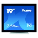 Pantalla táctil LED iiyama ProLite de 19 pulgadas con resolución 1280 x 1024, multiusuario, SKU T1932MSC-W5AG