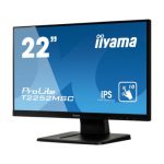 Monitor iiyama T2252MSC-B1 de 21.5 pulgadas con pantalla táctil, resolución 1920 x 1080 Pixeles Full HD. SKU: T2252MSC-B1
