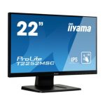 Monitor iiyama T2252MSC-B1 de 21.5 pulgadas con pantalla táctil, resolución 1920 x 1080 Pixeles Full HD. SKU: T2252MSC-B1