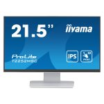 iiyama ProLite T2252MSC-W2, pantalla táctil de 21.5 pulgadas, 1920 x 1080 píxeles, Full HD LCD, color blanco