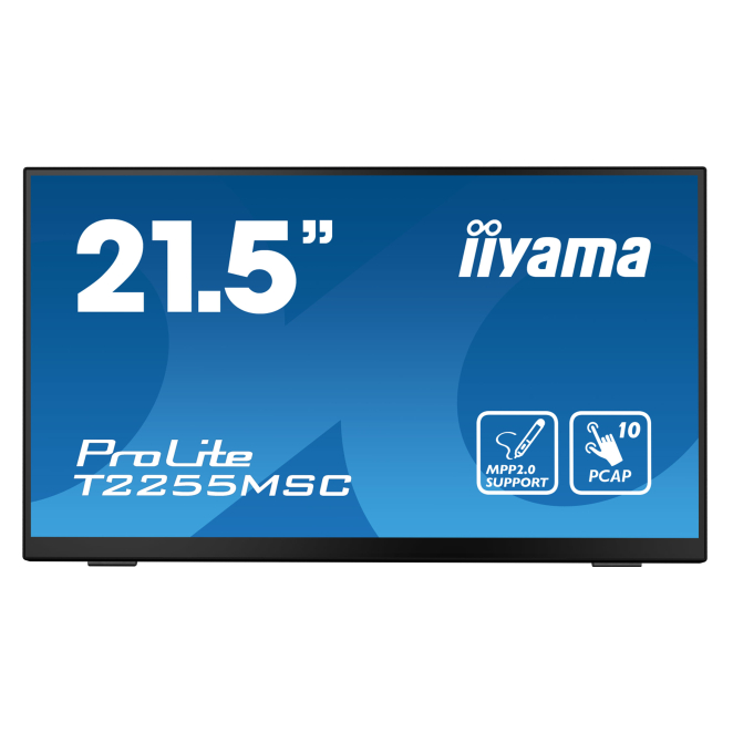 Iiyama T2255msc B1 iiyama ProLite T2255MSC-B1 monitor LCD táctil de 21.5 pulgadas con resolución Full HD 1920 x 1080 pixeles
