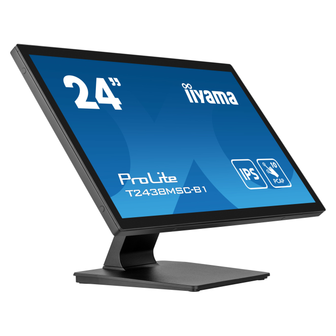 iiyama ProLite T2438MSC-B1 pantalla para PC 60,5 cm (23.8″) 1920 x 1080 Pixeles Full HD LED Pantalla táctil Negro 1 iiyama ProLite T2438MSC-B1 pantalla táctil 23.8 pulgadas