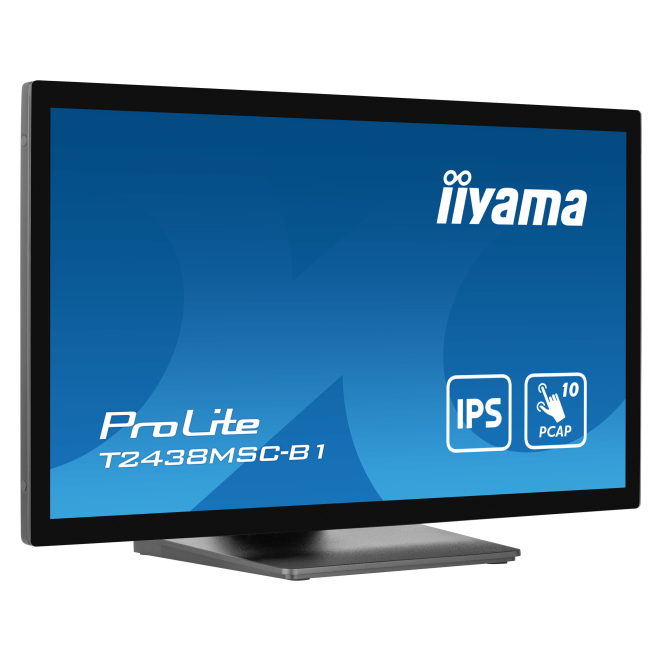 iiyama ProLite T2438MSC-B1 pantalla para PC 60,5 cm (23.8″) 1920 x 1080 Pixeles Full HD LED Pantalla táctil Negro 2 Conectividad iiyama ProLite T2438MSC-B1