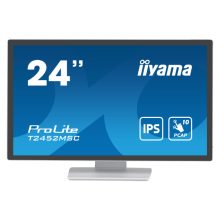 iiyama ProLite T2452MSC-W1, pantalla para PC de 60,5 cm (23.8 pulgadas), resolución de 1920 x 1080 pixeles, tecnología LCD, pantalla táctil multi-usuario, color blanco