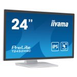 iiyama ProLite T2452MSC-W1, pantalla para PC de 60,5 cm (23.8 pulgadas), resolución de 1920 x 1080 pixeles, tecnología LCD, pantalla táctil multi-usuario, color blanco