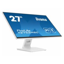 iiyama ProLite T2752MSC-W1 pantalla para PC de 27 pulgadas con resolución 1920 x 1080 pixeles, tecnología Full HD y LED, con función táctil, color blanco