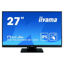 iiyama ProLite T2754MSC-B1AG pantalla táctil para PC de 27 pulgadas, resolución 1920 x 1080 pixeles, Full HD, tecnología LED, color negro