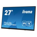 iiyama ProLite T2755MSC-B1, monitor de 27 pulgadas, resolución 1920 x 1080 Pixeles, Full HD, LED, pantalla táctil, color negro