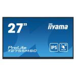 iiyama ProLite T2755MSC-B1, monitor de 27 pulgadas, resolución 1920 x 1080 Pixeles, Full HD, LED, pantalla táctil, color negro