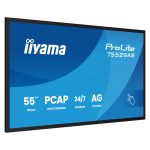 iiyama T5529AS-B1AG panel interactivo de 54.6 pulgadas 4K Ultra HD, LED, Wifi, 500 cd/m², Negro, con procesador Android, señalización 24/7
