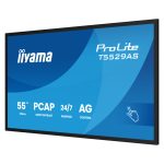 iiyama T5529AS-B1AG panel interactivo de 54.6 pulgadas 4K Ultra HD, LED, Wifi, 500 cd/m², Negro, con procesador Android, señalización 24/7