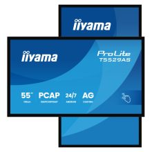 iiyama T5529AS-B1AG panel interactivo de 54.6 pulgadas 4K Ultra HD, LED, Wifi, 500 cd/m², Negro, con procesador Android, señalización 24/7