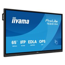 iiyama TE6513A-B1AG, pantalla interactiva de señalización de 64.5 pulgadas, resolución 4K Ultra HD, brillo de 450 cd/m², procesador incorporado con sistema Android, SKU TE6513A-B1AG