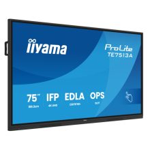 Pantalla interactiva iiyama TE7513A-B1AG de 75 pulgadas, 4K Ultra HD, 450 cd/m², wifi, procesador Android. SKU: TE7513A-B1AG